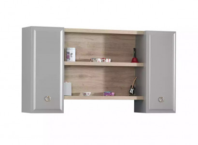 Wall cabinet children's room bookshelf wood gray design